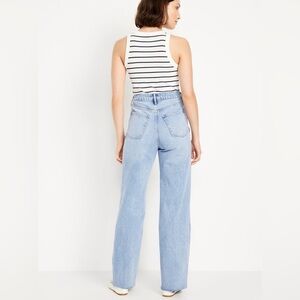 Old Navy Light Blue Sky Hi Wide Leg Jeans - 6